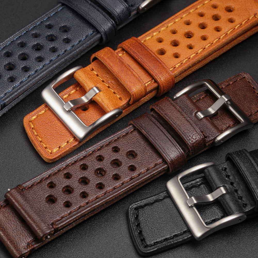 Luxury Watch Rubber Strap - Hemsut Cowhide Watch Band Quick Release