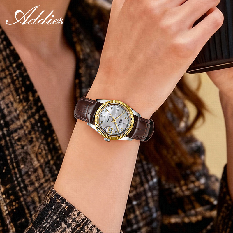 Addies 585 Quartz Woman's Watc - đánh giá và giá Luxury Watch Leather