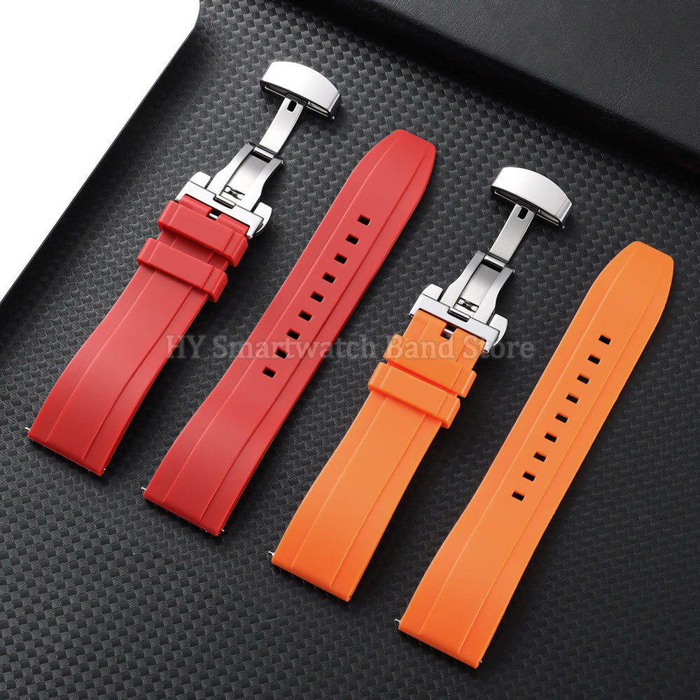 18mm 20mm 22mm 24mm Silicone W - đánh giá và giá Luxury Watch Rubber Strap