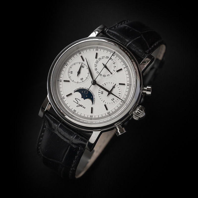 Sugess Cơ Nam Dây Hải Âu Phong - đánh giá và giá Moonphase Complication Watch