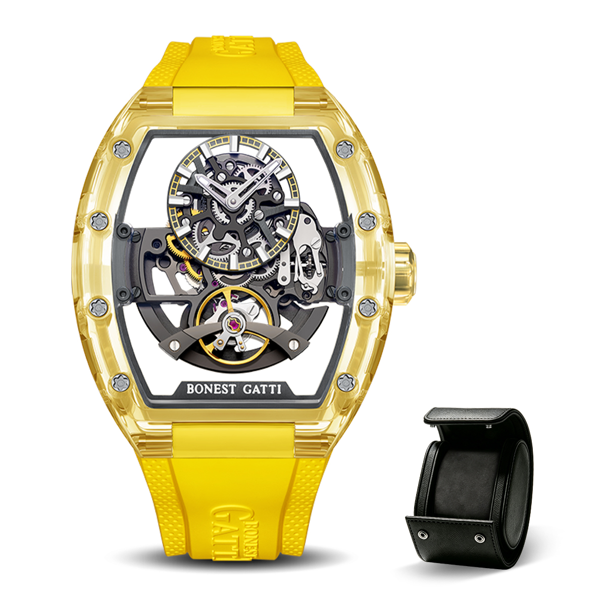 BONEST GATTI Luxury Men Multi- - đánh giá và giá Luxury Watch Rubber Strap