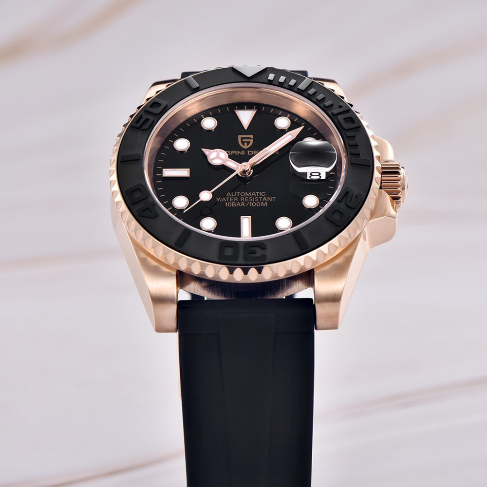 PAGANI DESIGN Automatic Watch  - đánh giá và giá Luxury Watch Rubber Strap