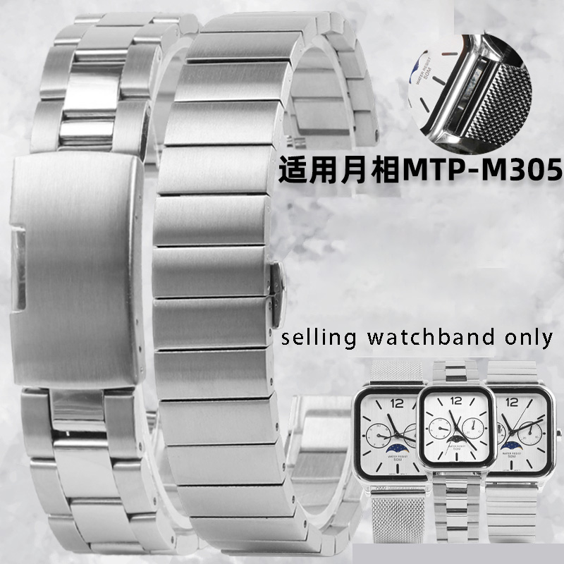Solid steel watch strap wristb - đánh giá và giá Moonphase Complication Watch