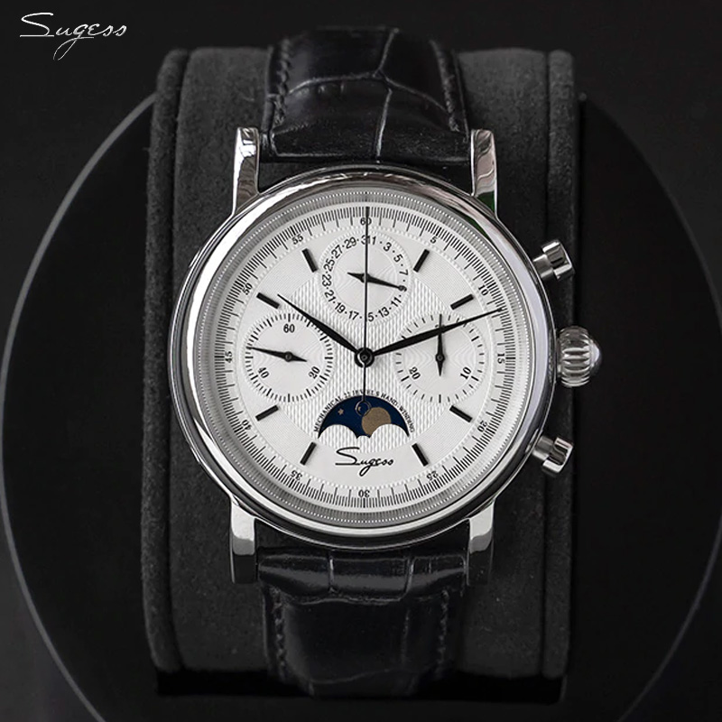 Hải Âu Phong Trào ST1908 Suges - đánh giá và giá Moonphase Complication Watch