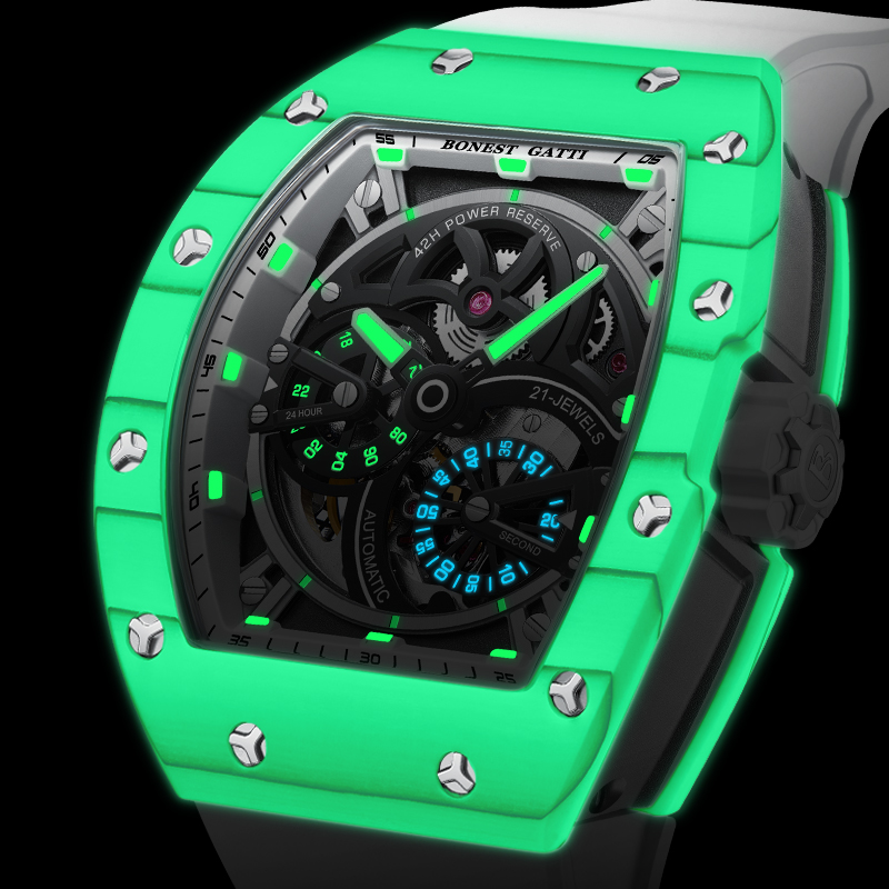 BONEST GATTI Men's Mechanical  - đánh giá và giá Luxury Watch Rubber Strap