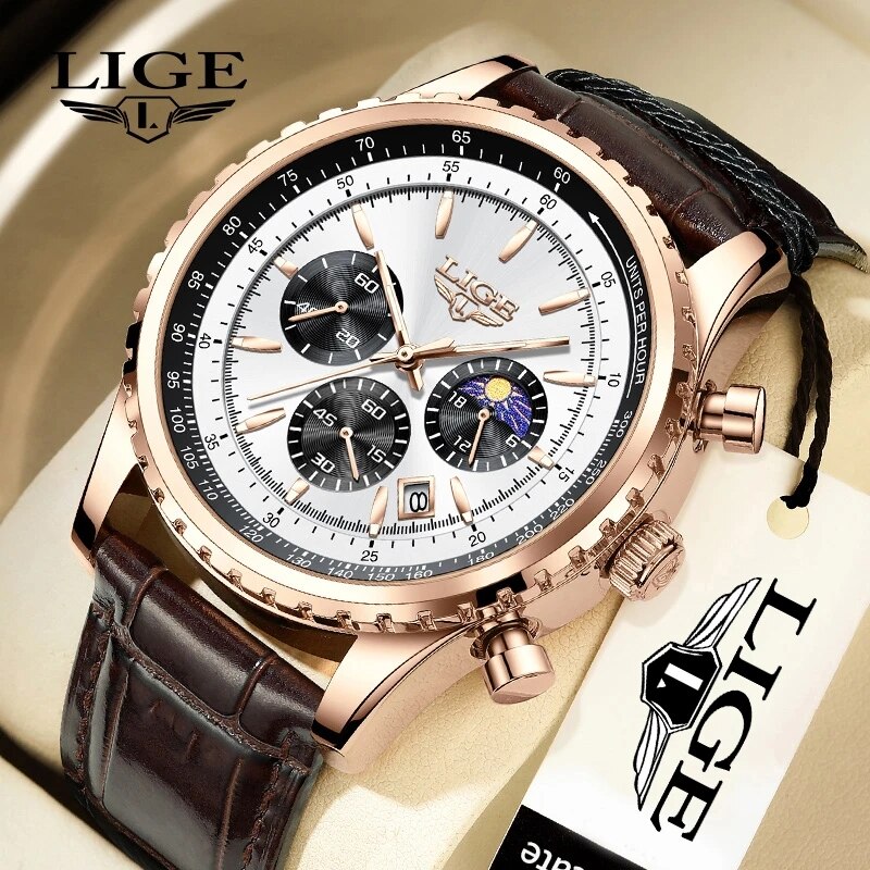 LIGE New Mens Watches Top Bran - đánh giá và giá Luxury Watch Low Price