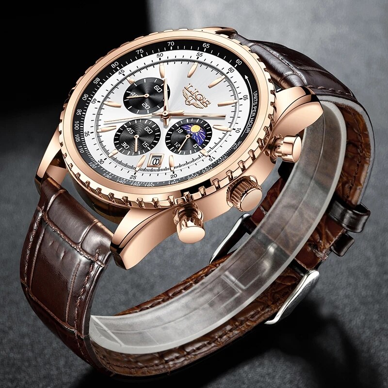 LIGE New Mens Watches Top Bran - đánh giá và giá Luxury Watch Low Price