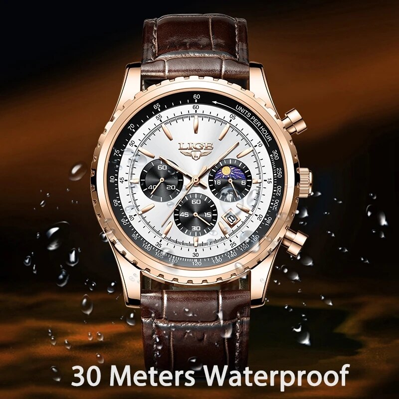 LIGE New Mens Watches Top Bran - đánh giá và giá Luxury Watch Low Price