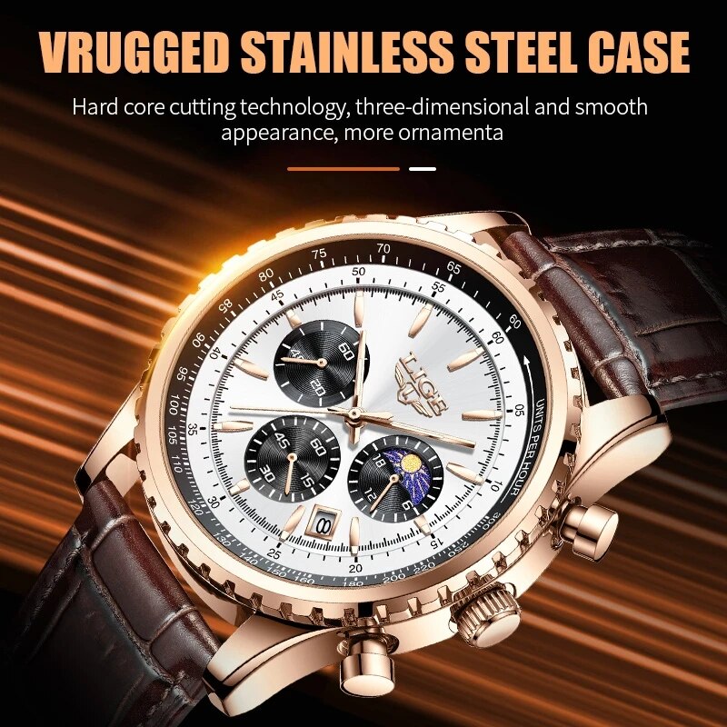 LIGE New Mens Watches Top Bran - đánh giá và giá Luxury Watch Low Price