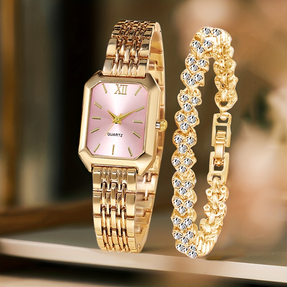 2PCS Fashion Rectangle Women Q - đánh giá và giá Luxury Watch Cartier