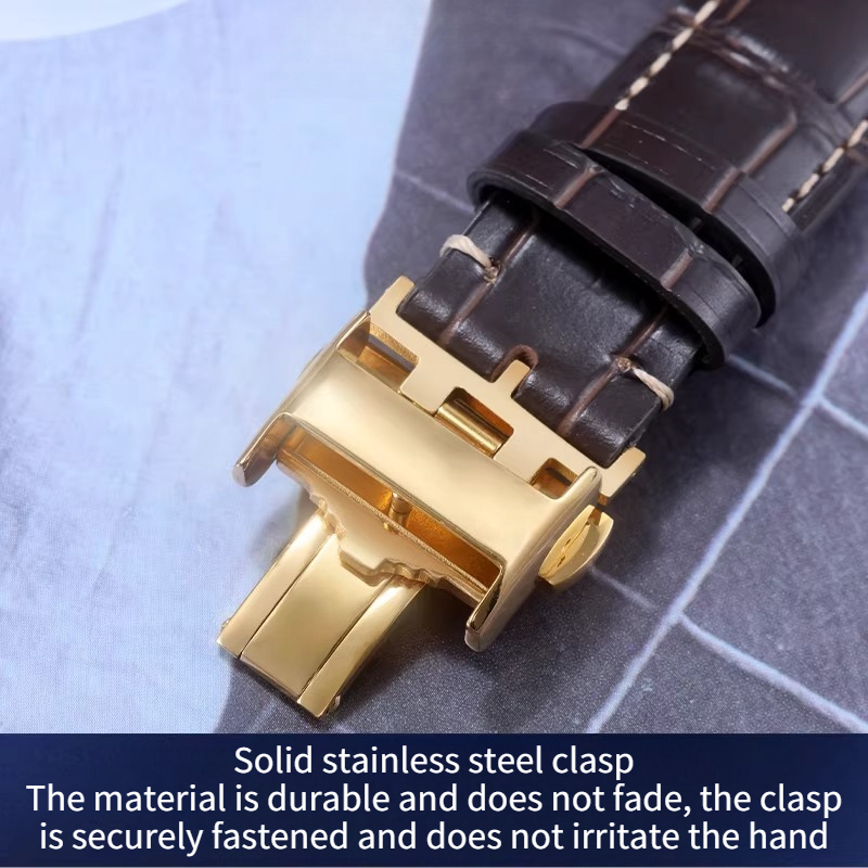 Genuine Leather Watch Strap Fo - đánh giá và giá Moonphase Complication Watch