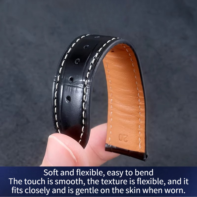 Genuine Leather Watch Strap Fo - đánh giá và giá Moonphase Complication Watch
