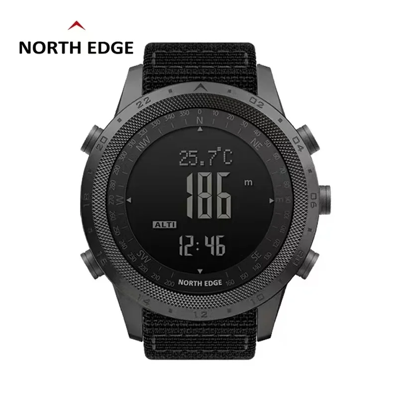 Men Digital Watch NORTH EDGE D - đánh giá và giá Compass Watch Luxury