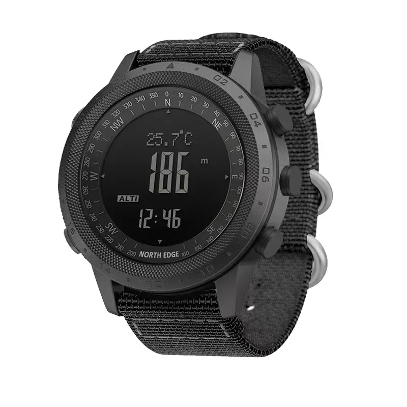 Men Digital Watch NORTH EDGE D - đánh giá và giá Compass Watch Luxury