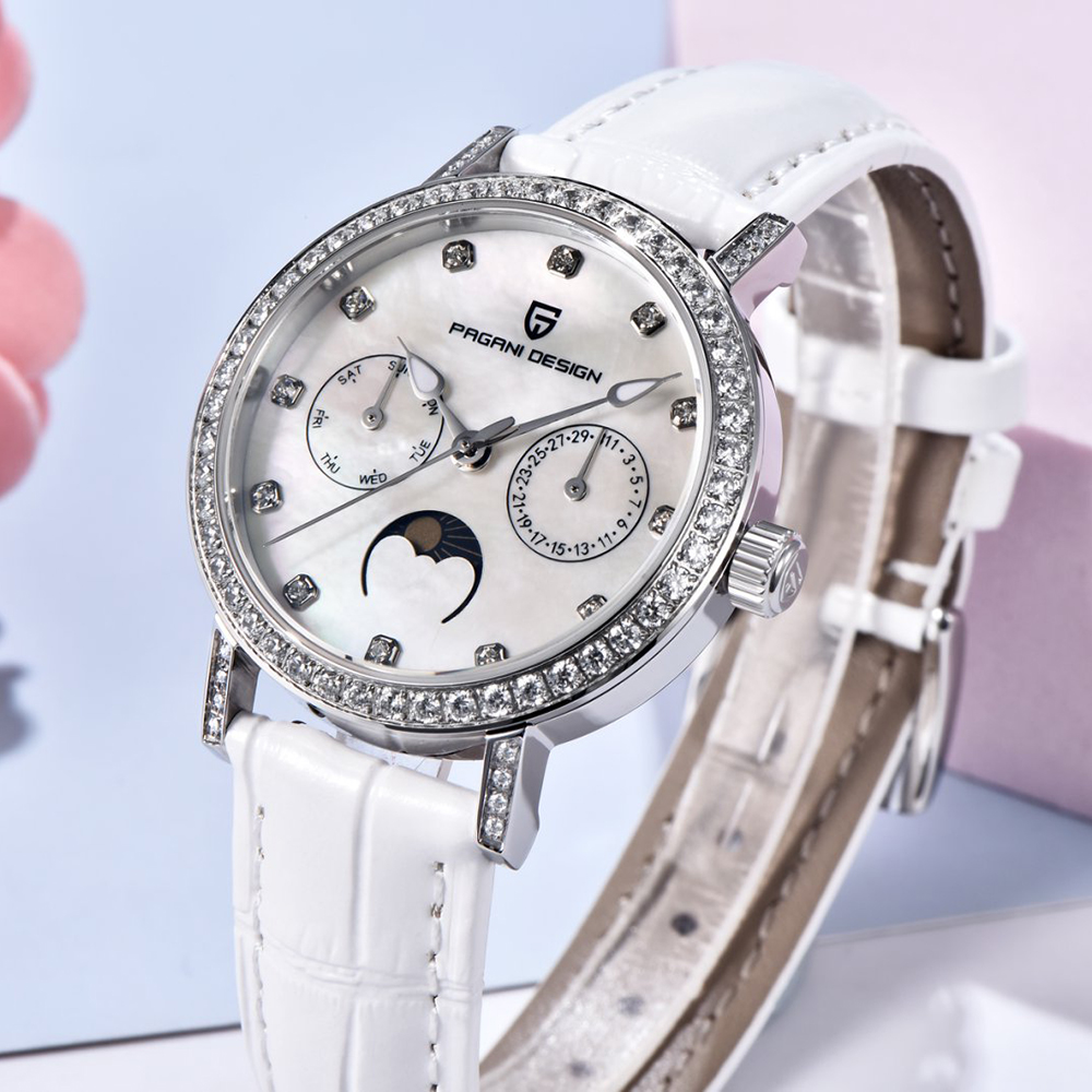 PAGANI DESIGN Women Quartz Wat - đánh giá và giá Luxury Watch Leather