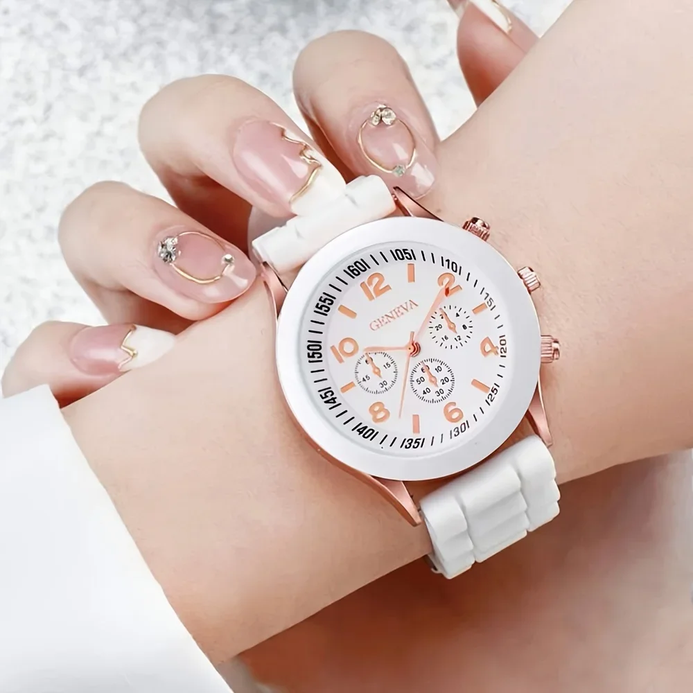 2Pcs Luxury Women's Watch Set  - đánh giá và giá Luxury Watch Rubber Strap