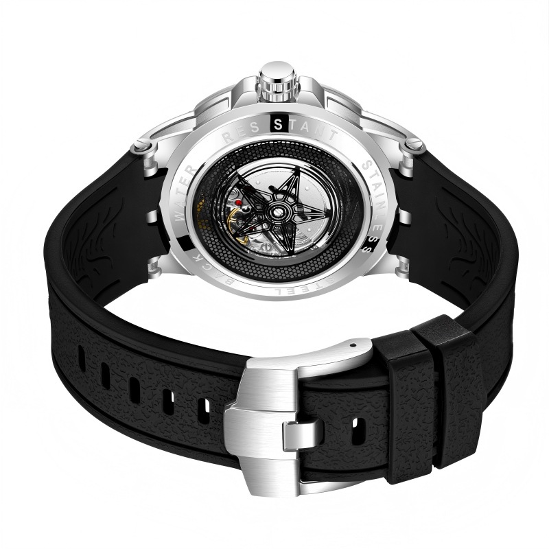 Creative 3D Quartz Watches Men - đánh giá và giá Luxury Watch Rubber Strap