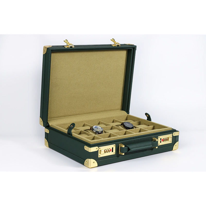 OEM ODM Luxury 15 Slots Green  - đánh giá và giá Luxury Watch Leather