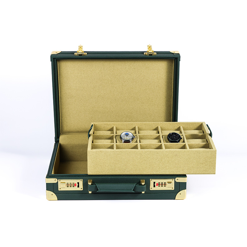 OEM ODM Luxury 15 Slots Green  - đánh giá và giá Luxury Watch Leather