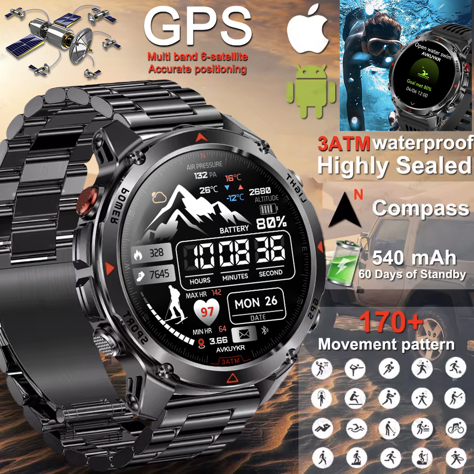 Adventure GPS SmartWatch Built - đánh giá và giá Gmt Dual Timezone Watch