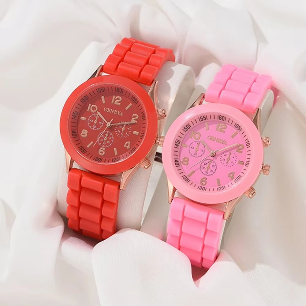 2Pcs Luxury Women's Watch Set  - đánh giá và giá Luxury Watch Rubber Strap