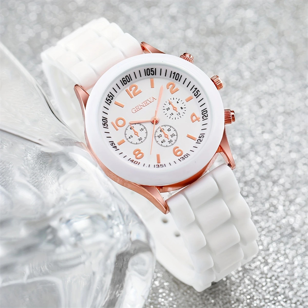 2Pcs Luxury Women's Watch Set  - đánh giá và giá Luxury Watch Rubber Strap