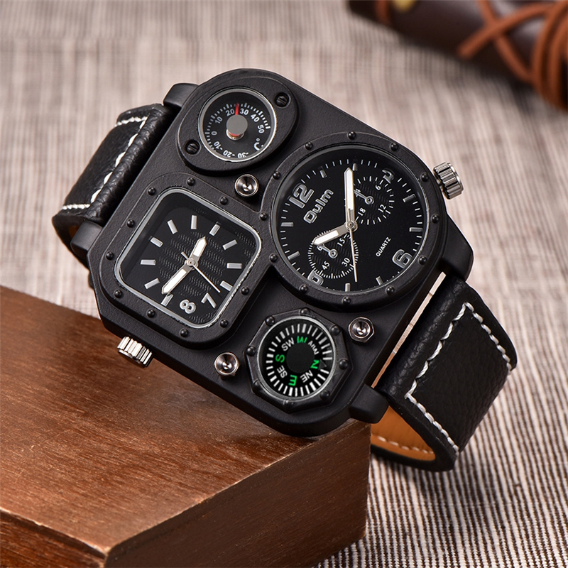 Oulm Đen Cổ Điển Thường Đồng H - đánh giá và giá Compass Watch Luxury