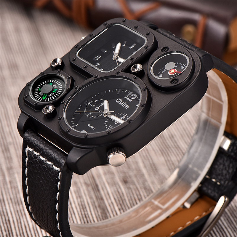 Oulm Đen Cổ Điển Thường Đồng H - đánh giá và giá Compass Watch Luxury