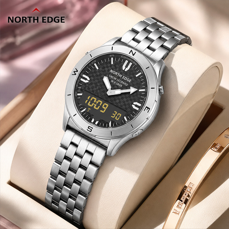 NORTH EDGE Men's Sports Digita - đánh giá và giá Compass Watch Luxury