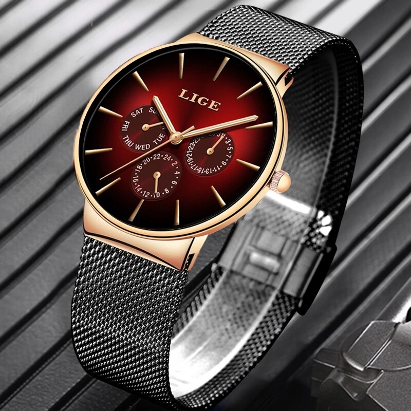 New Lige Fashion Mens Watches  - đánh giá và giá Luxury Watch Low Price