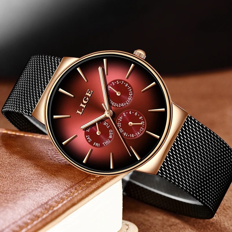 New Lige Fashion Mens Watches  - đánh giá và giá Luxury Watch Low Price