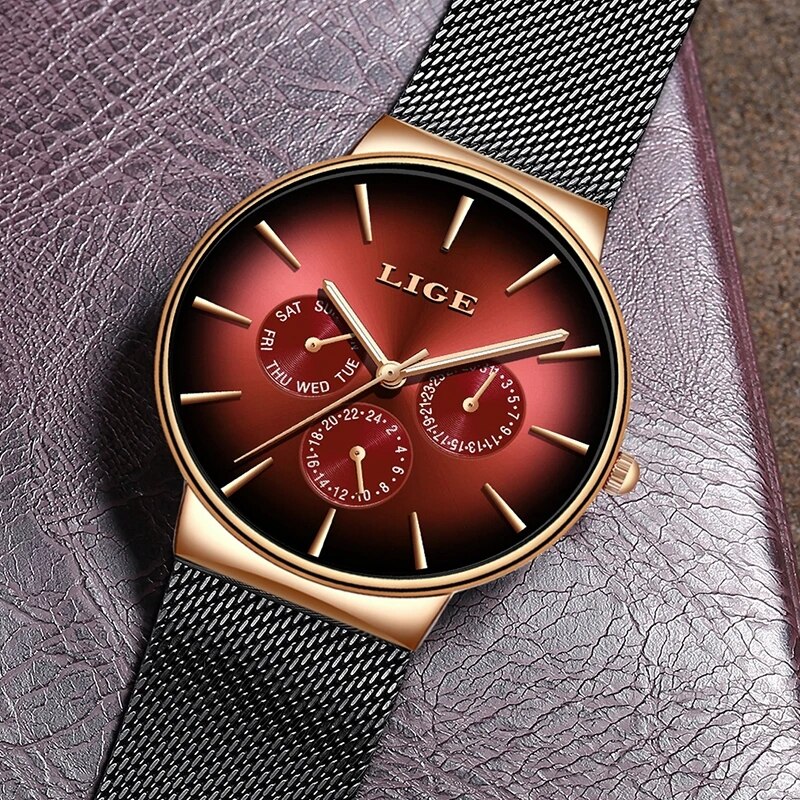 New Lige Fashion Mens Watches  - đánh giá và giá Luxury Watch Low Price