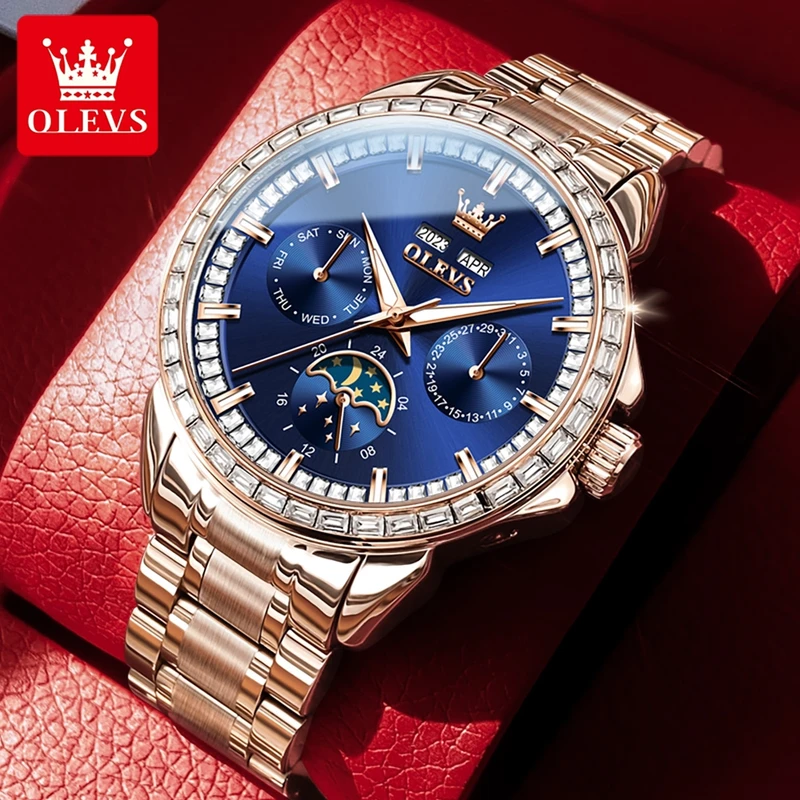 OLEVS 6695 NEW Men's Watches F - đánh giá và giá Compass Watch Luxury