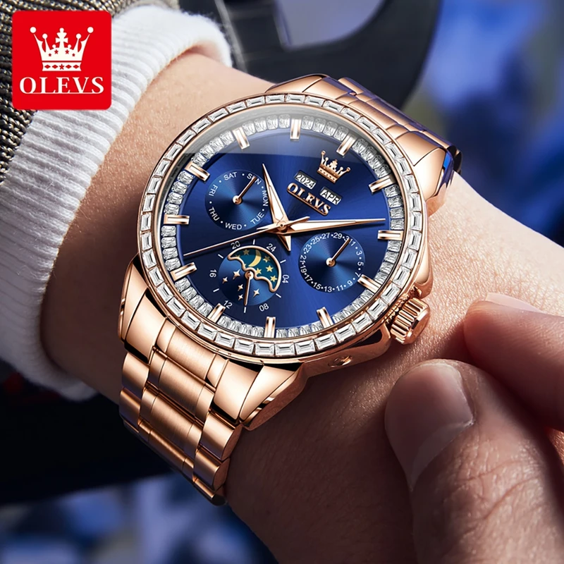 OLEVS 6695 NEW Men's Watches F - đánh giá và giá Compass Watch Luxury