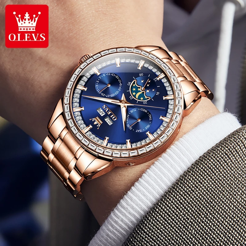 OLEVS 6695 NEW Men's Watches F - đánh giá và giá Compass Watch Luxury