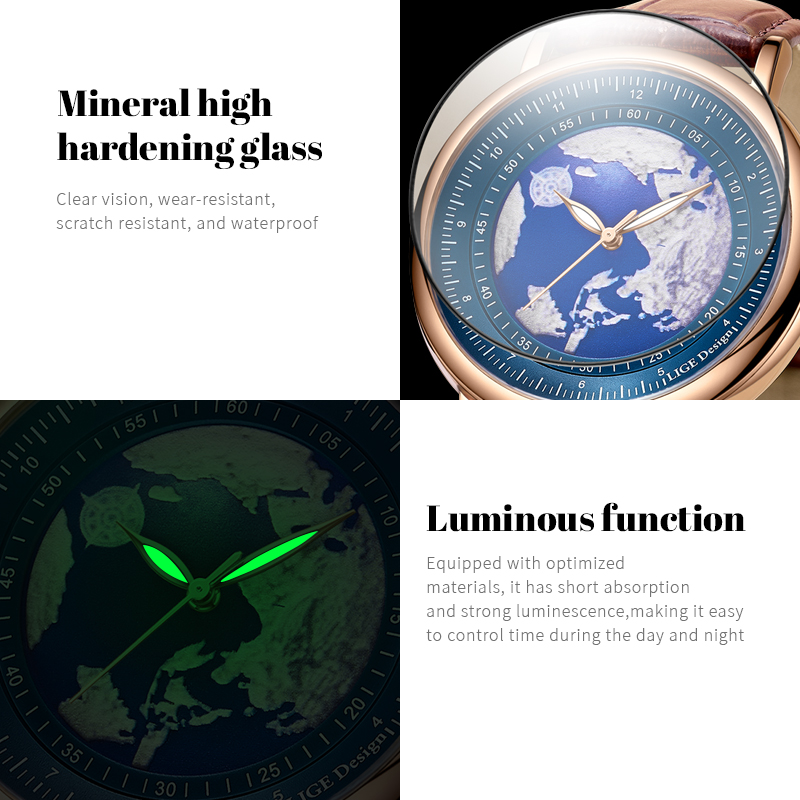 LIGE 2026 New Top Brand Luxury - đánh giá và giá Luxury Watch Low Price