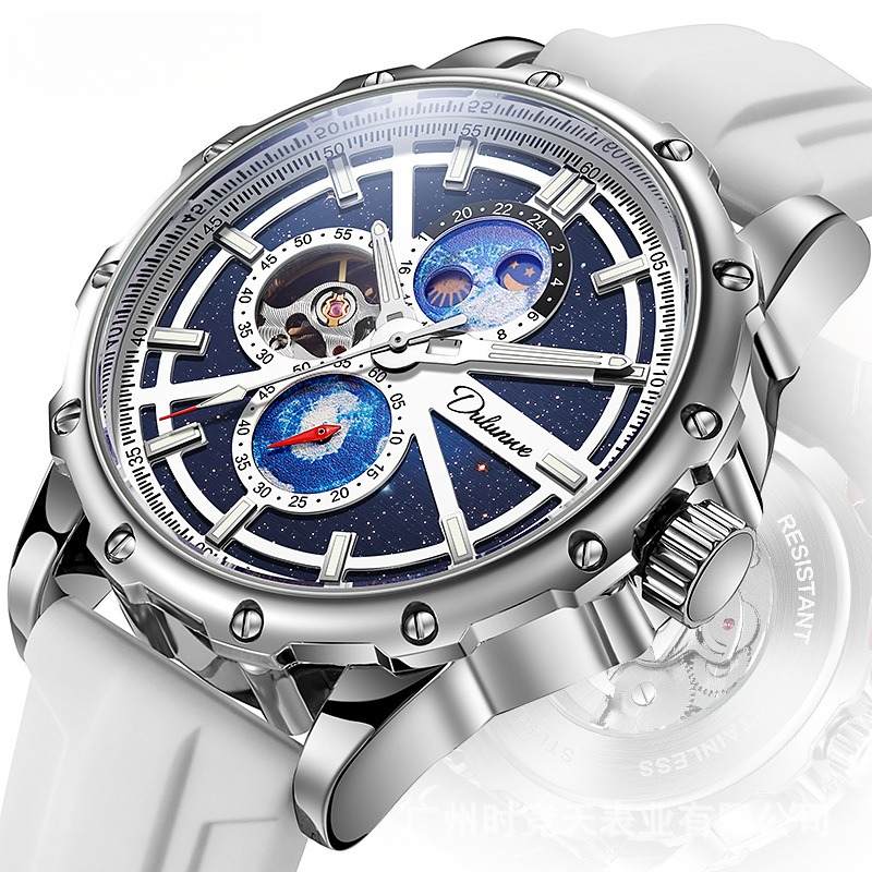 Stainless Steel Galaxy Moonpha - đánh giá và giá Moonphase Complication Watch